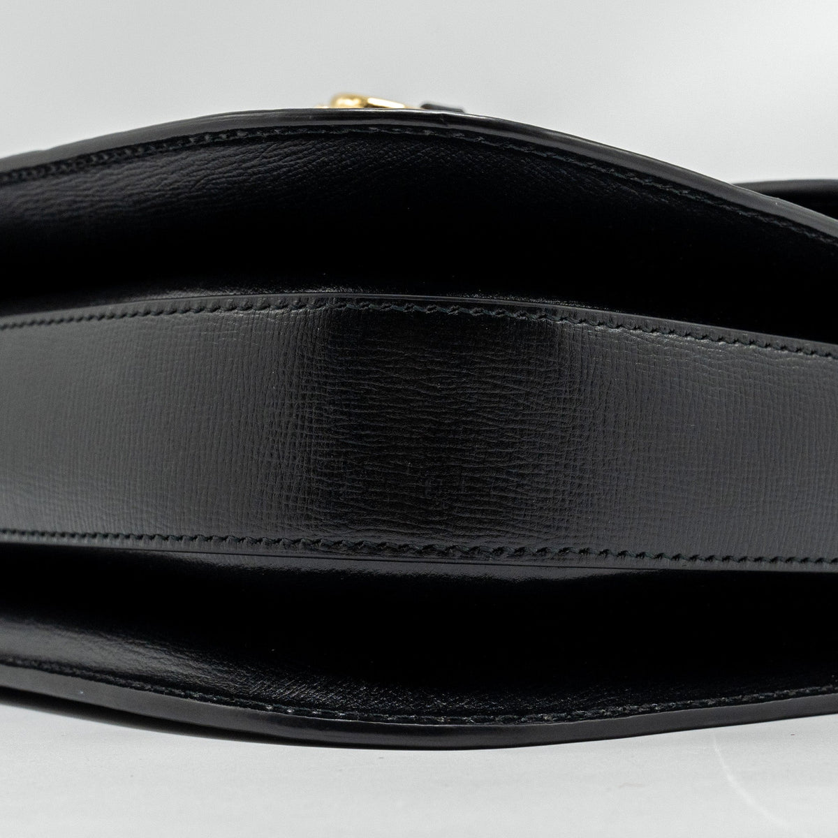 GUCCI HORSEBIT 1955 SHOULDER BAG CALFSKIN BLACK GHW