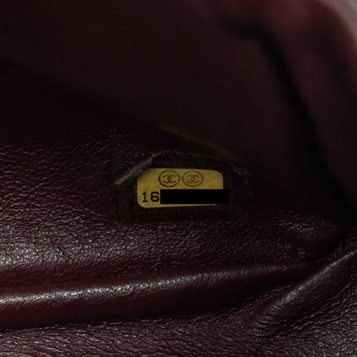 CHANEL 2.55 226 REISSUE DOUBLE FLAP BAG CALFSKIN BLACK GHW