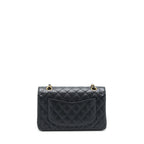 CHANEL SMALL CLASSIC DOUBLE FLAP CAVIAR BLACK GHW