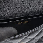 CHANEL 23P MINI COCO LOVE FLAP BAG CAVIAR BLACK GHW (MICROCHIP)