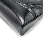 CHANEL MINI 31 CLUTCH WITH CHAIN SHINY CALFSKIN BLACK LGHW (MICROCHIP)