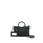 BALENCIAGA NANO CITY BAG BLACK SHW