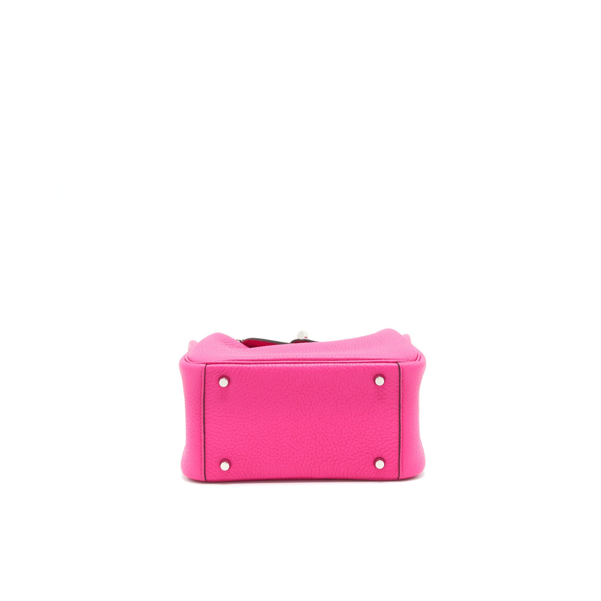 Hermes Mini Lindy Rose Shocking SHW