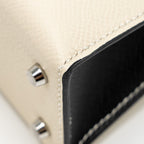 Hermes mini kelly II epsom Craie / Black SHW