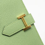 Hermes Bearn Compact Verso Wallet Epsom Vert Criquet/Bleu Brume GHW