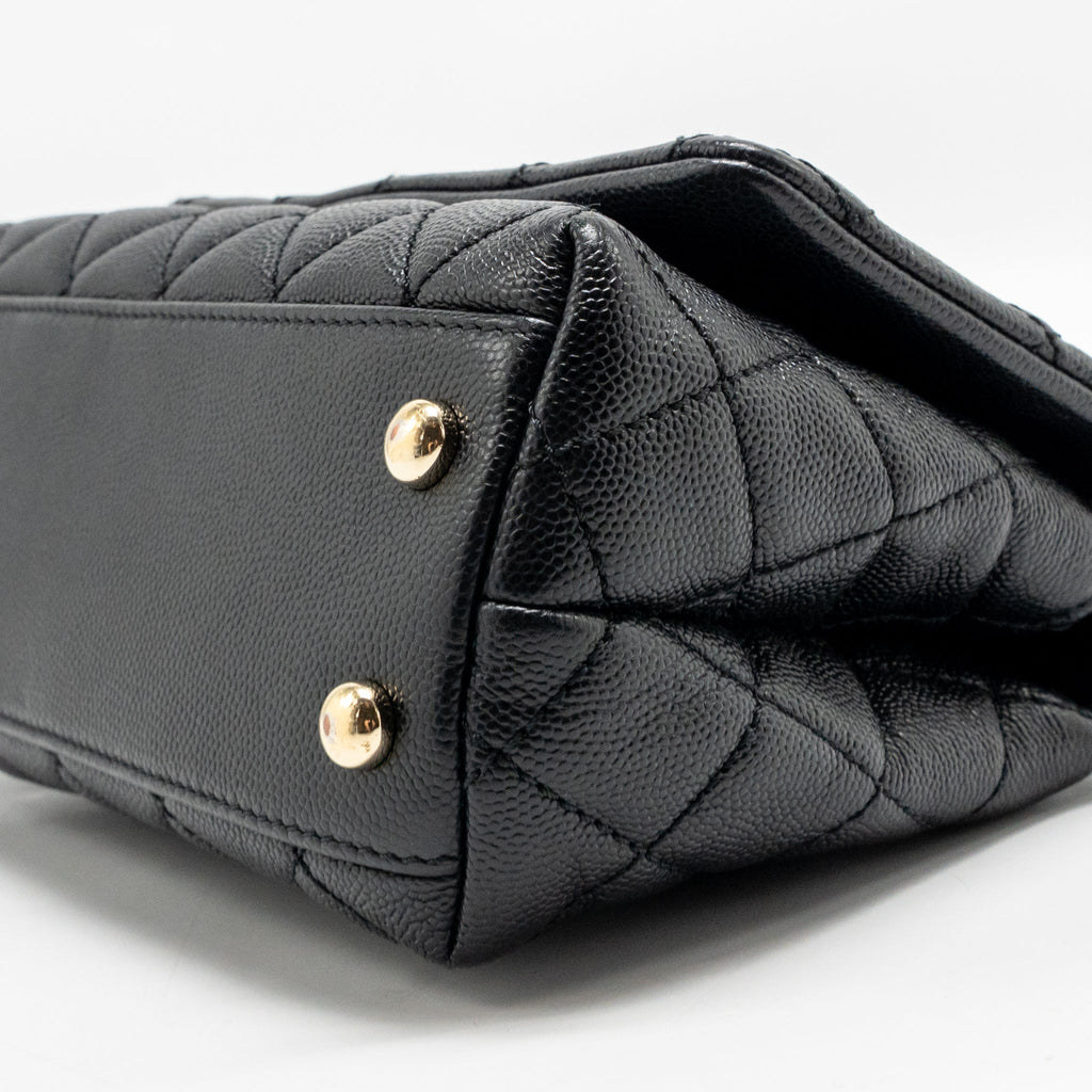 Chanel Mini Coco Handle Caviar Black GHW
