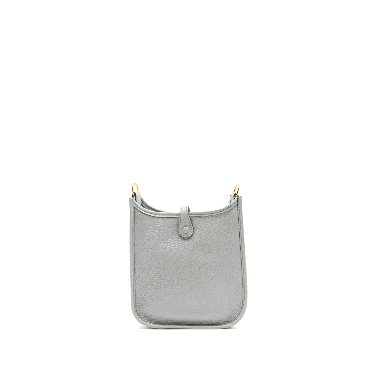 Hermes Mini Evelyne Clemence Bleu Pale / Gris Etain SHW