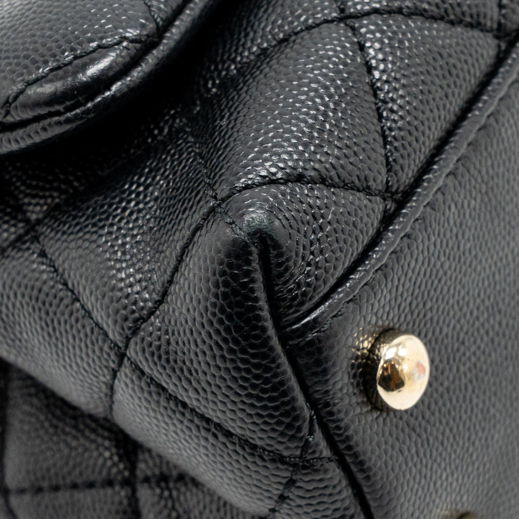 Chanel Mini Coco Handle Caviar Black GHW
