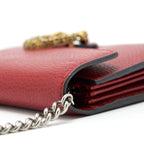 GUCCI DIONYSUS CHAIN WALLET RED GOLD/SLIVER HARDWARE