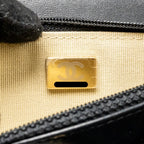 CHANEL PEARL CRUSH WALLET ON CHAIN LAMBSKIN BLACK GHW (MICROCHIP)