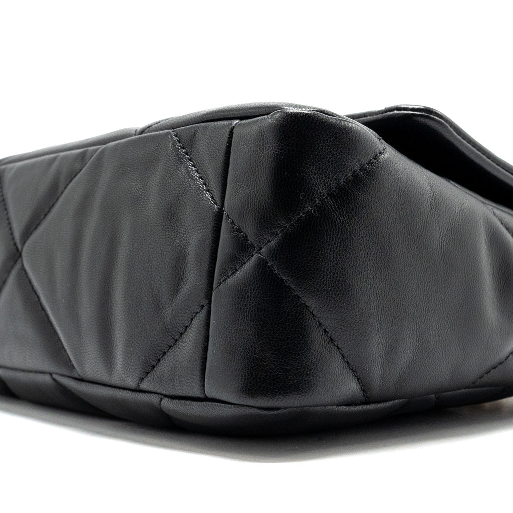 CHANEL SMALL 19 BAG GOATSKIN BLACK MULTICOLOUR HARDWARE