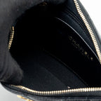 CHANEL HOBO SHOULDER BAG LAMBSKIN BLACK GHW(MICROCHIP)