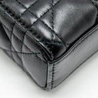 DIOR LADY D-JOY SMALL  BAG LAMBSKIN BLACK LGHW