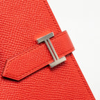 Hermes Béarn Wallet Epsom tomato Red SHW
