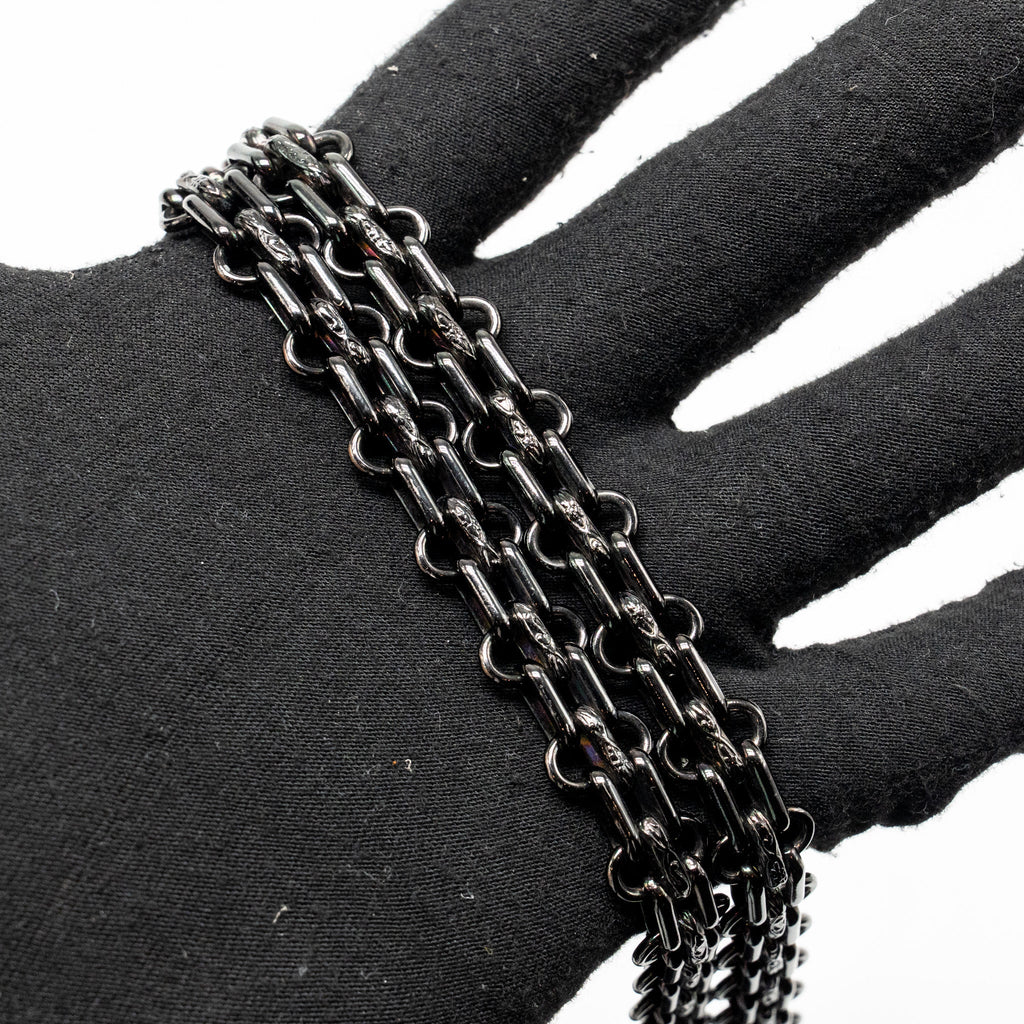 CHANEL MINI 2.55 REISSUE PATENT SO BLACK