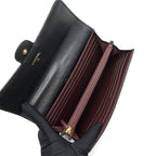 CHANEL CLASSIC FLAP LONG WALLET CAVIAR BLACK GHW