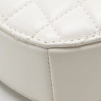 Chanel heart bag lambskin white LGHW (microchip)