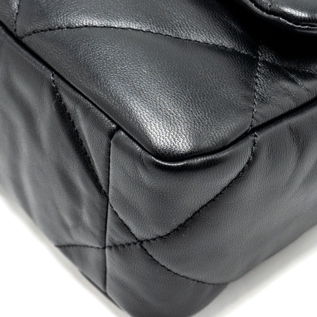 CHANEL SMALL 19 BAG GOATSKIN BLACK MULTICOLOUR HARDWARE