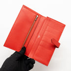 Hermes Béarn Wallet Epsom tomato Red SHW