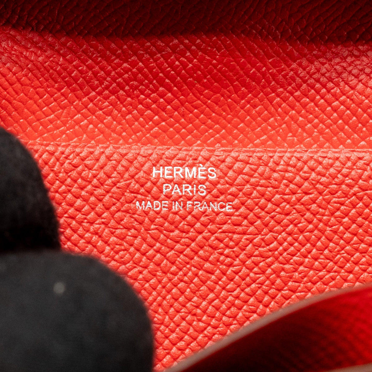 Hermes Béarn Wallet Epsom tomato Red SHW