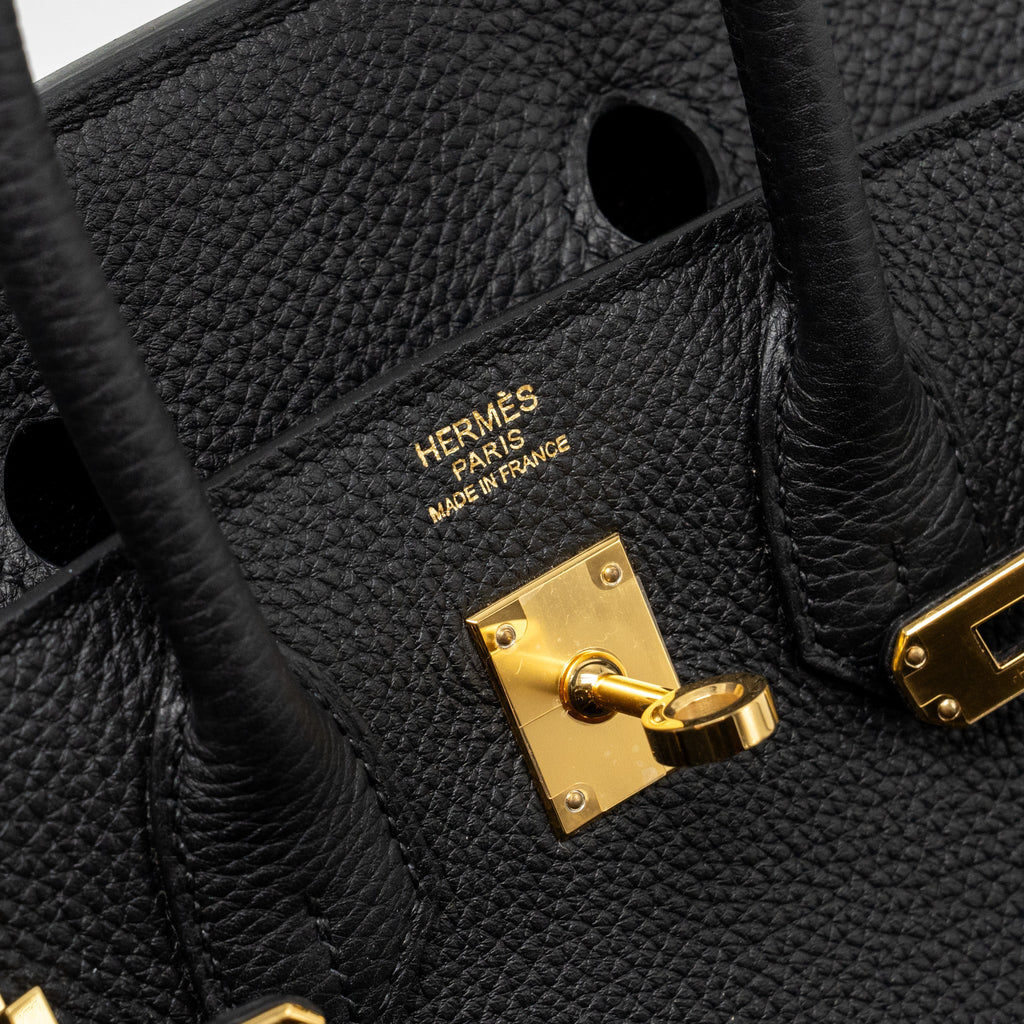 Hermes birkin 25 togo black GHW