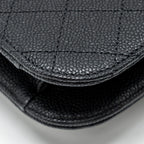 CHANEL PARIS-CUBA THREAD AROUND FLAP BAG WITH CHAIN CAVIAR BLACK LGHW