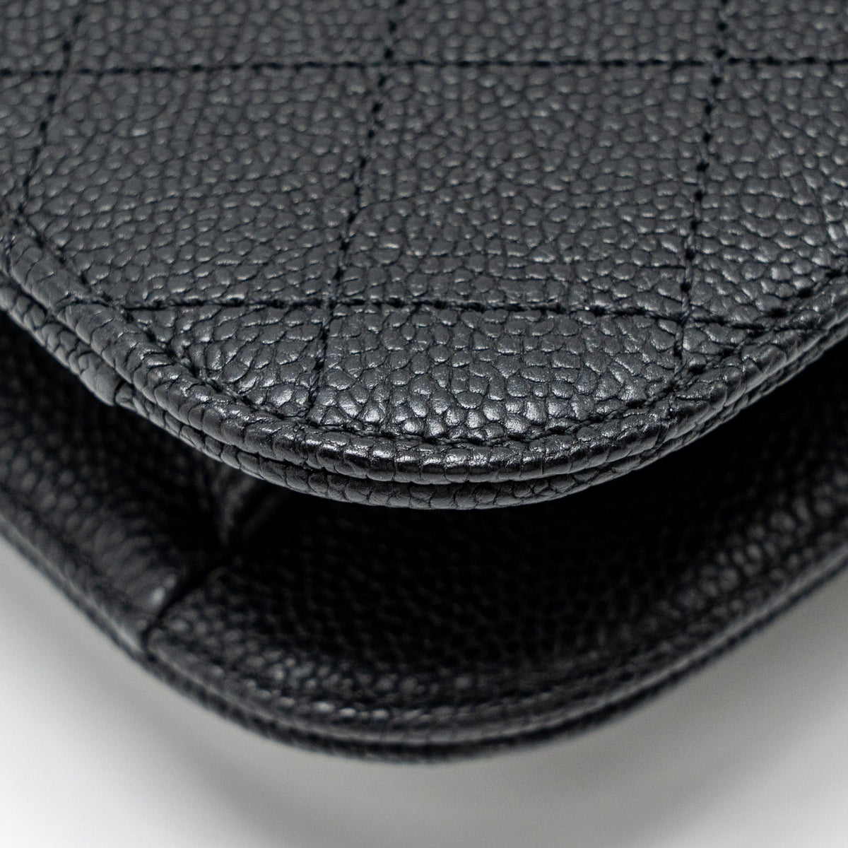 CHANEL PARIS-CUBA THREAD AROUND FLAP BAG WITH CHAIN CAVIAR BLACK LGHW