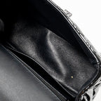 CHANEL MINI 2.55 REISSUE PATENT SO BLACK