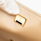 CHANEL 24C BACKPACK WITH STAR PATENT GOLD LGHW (MICROCHIP)