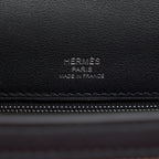 HERMES KELLY 28 TOILE H BLACK/ GREY SHW