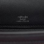 Hermes Kelly 28 Toile H Black/ Grey SHW