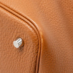 HERMES Picotin 22 Lock Bag Clemence Gold SHW