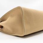 Hermes herbag 31 zip bag canvas/hunter leather trench SHW