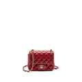 Chanel Classic Mini Square Flap Bag Caviar Red SHW