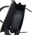 Hermes Kelly 28 Toile H Black/ Grey SHW