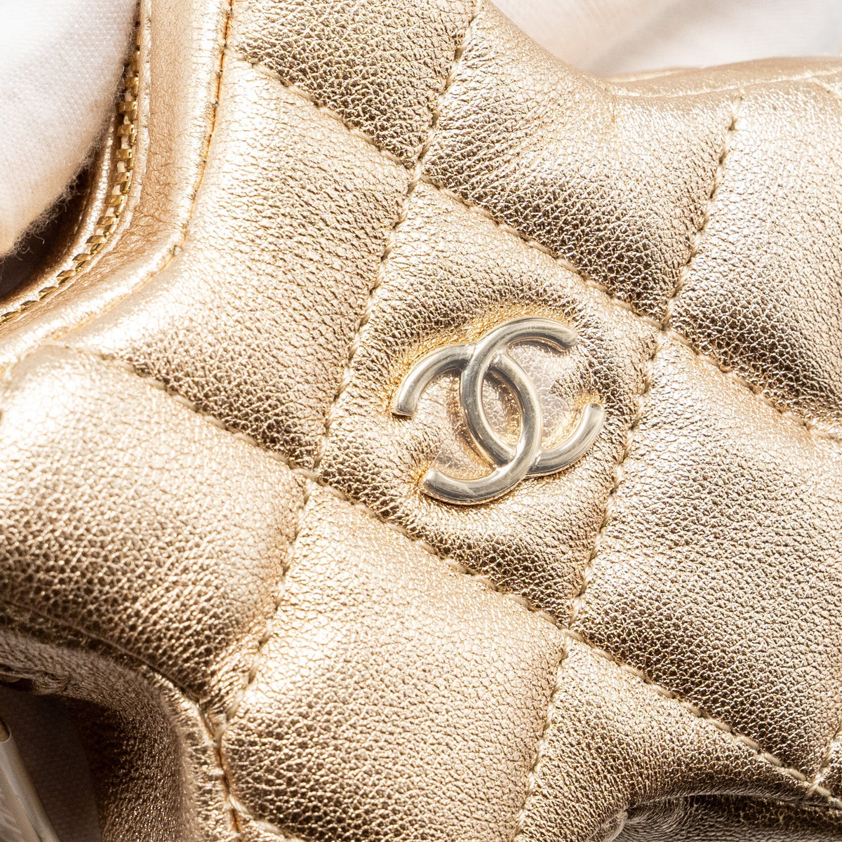 CHANEL 24C BACKPACK WITH STAR PATENT GOLD LGHW (MICROCHIP)