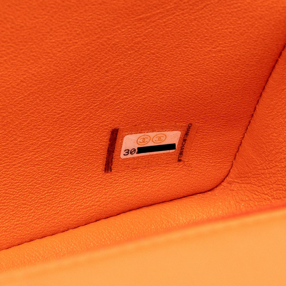 CHANEL MINI RECTANGULAR FLAP BAG LAMBSKIN ORANGE SHW