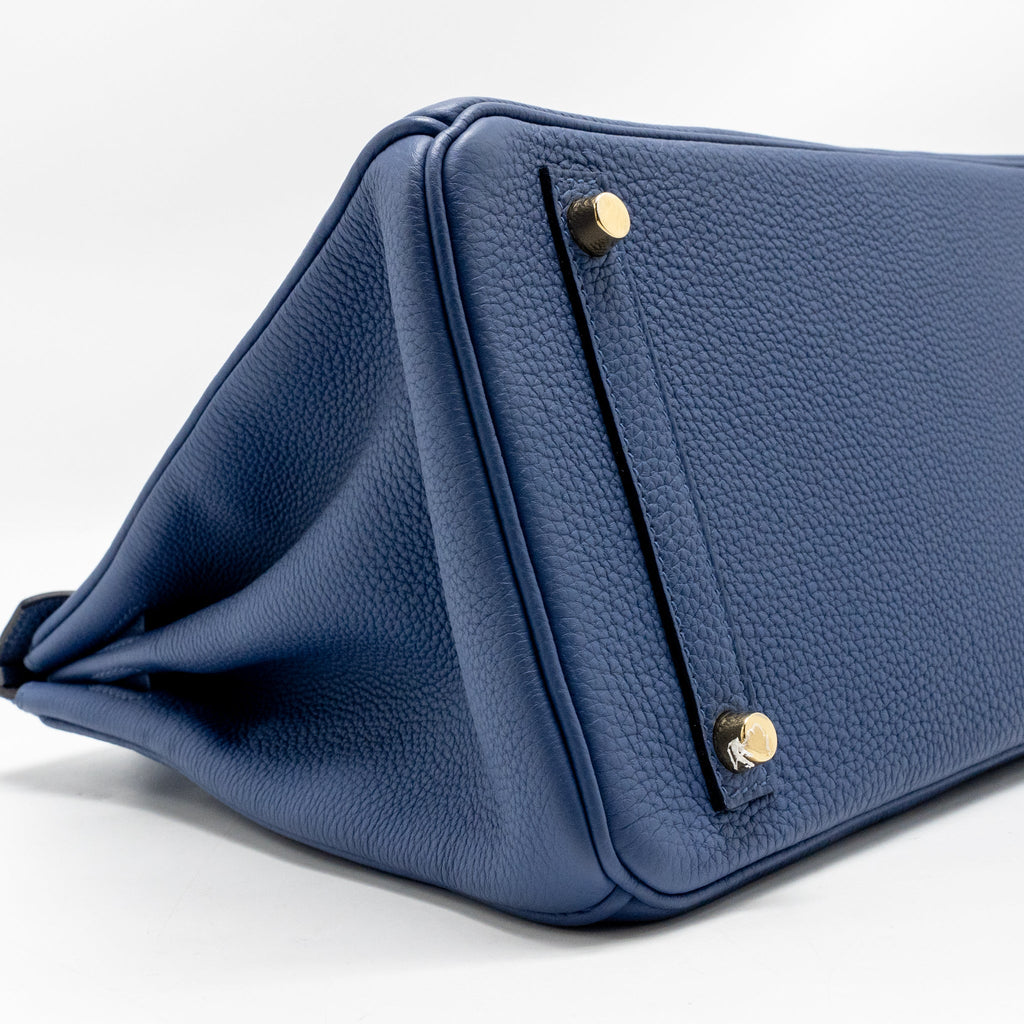 Hermes Birkin 30 Togo Blue Brighton GHW