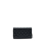 CHANEL 3 IN 1 WALLET ON CHAIN BLACK CAVIAR LGHW
