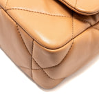 CHANEL SMALL 19 BAG LAMBSKIN CARAMEL MULTICOLOUR HARDWARE (MICROCHIP)
