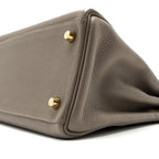 Hermes Kelly 28 togo gris asphalt GHW
