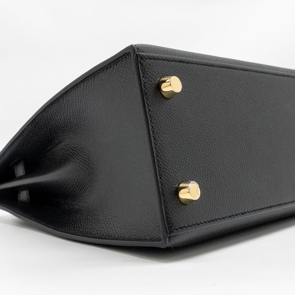 Hermes kelly 25 epsom black GHW