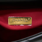 CHANEL SMALL 19 BAG LAMBSKIN BLACK MULTICOLOUR HARDWARE (MICROCHIP)