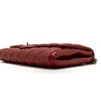 CHANEL TIMELESS FLAP CLUTCH WITH CHAIN CAVIAR RED SHW