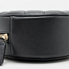 Chanel Round Clutch With Pearl Chain Lambskin Black GHW