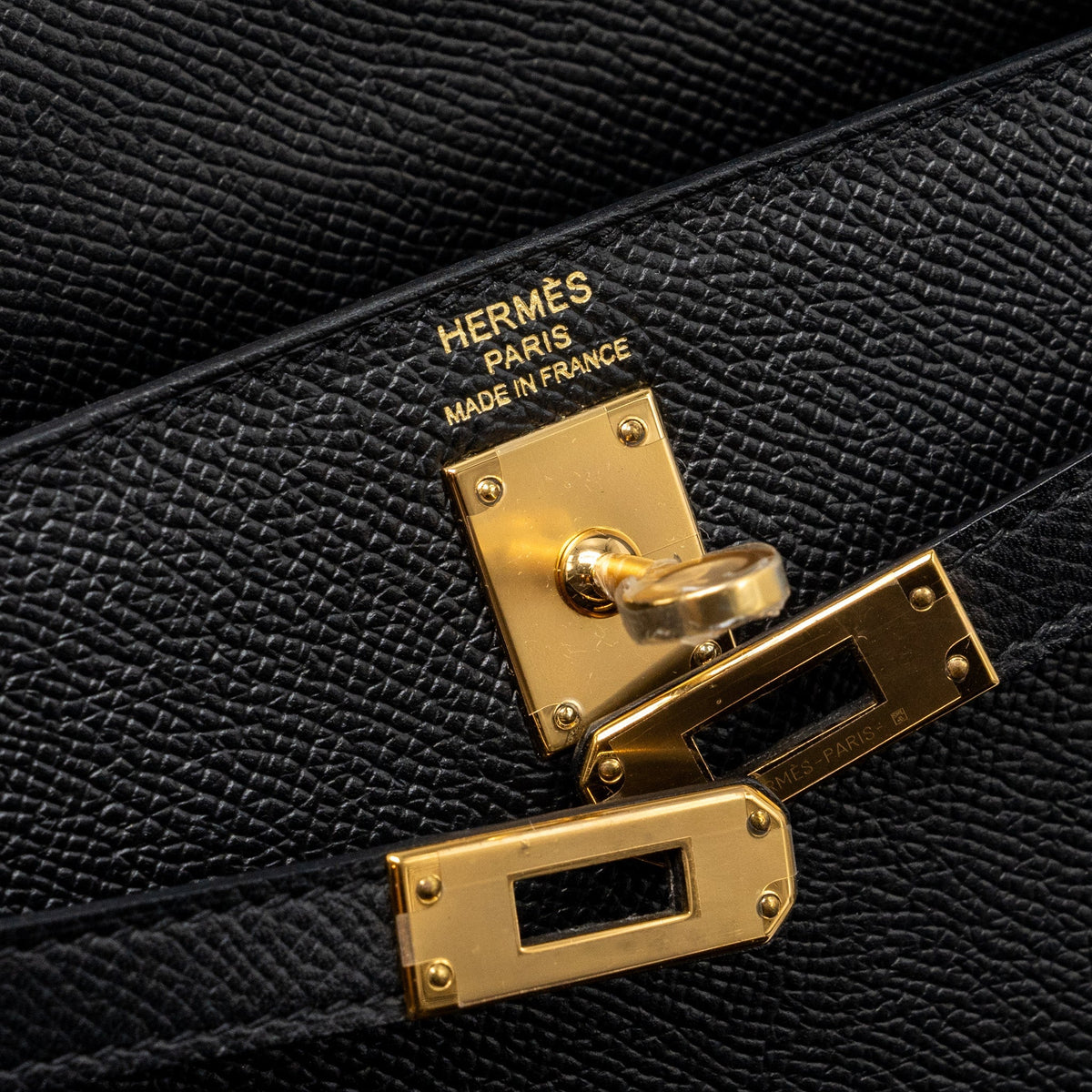 Hermes Kelly 25 epsom black GHW