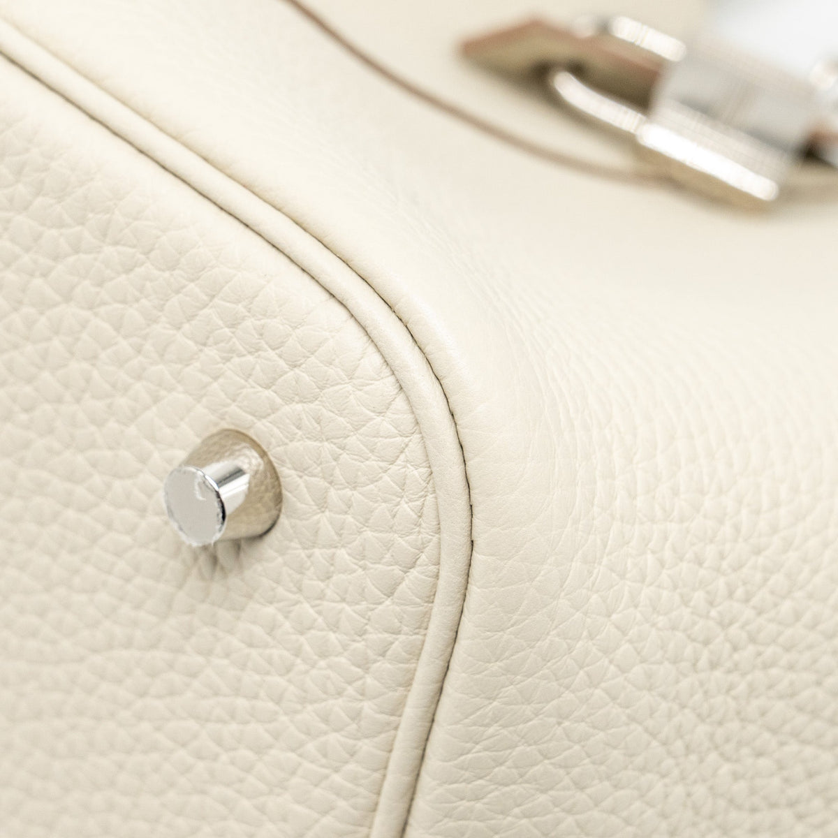 Hermes Picotin 22 Lock Bag Clemence Beton SHW
