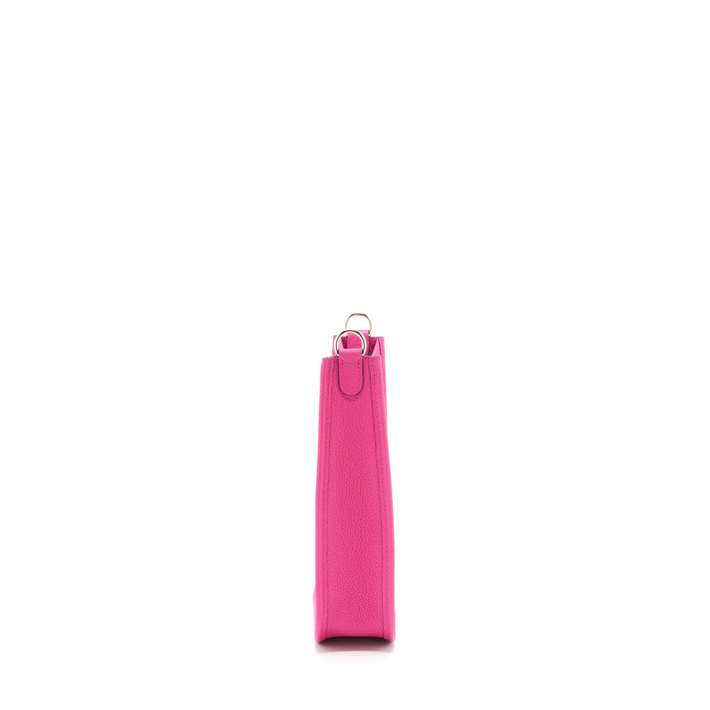 Hermes Mini Evelyne Clemence Rose Shocking SHW