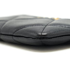 CHANEL 19 SMALL POUCH GOATSKIN BLACK GHW