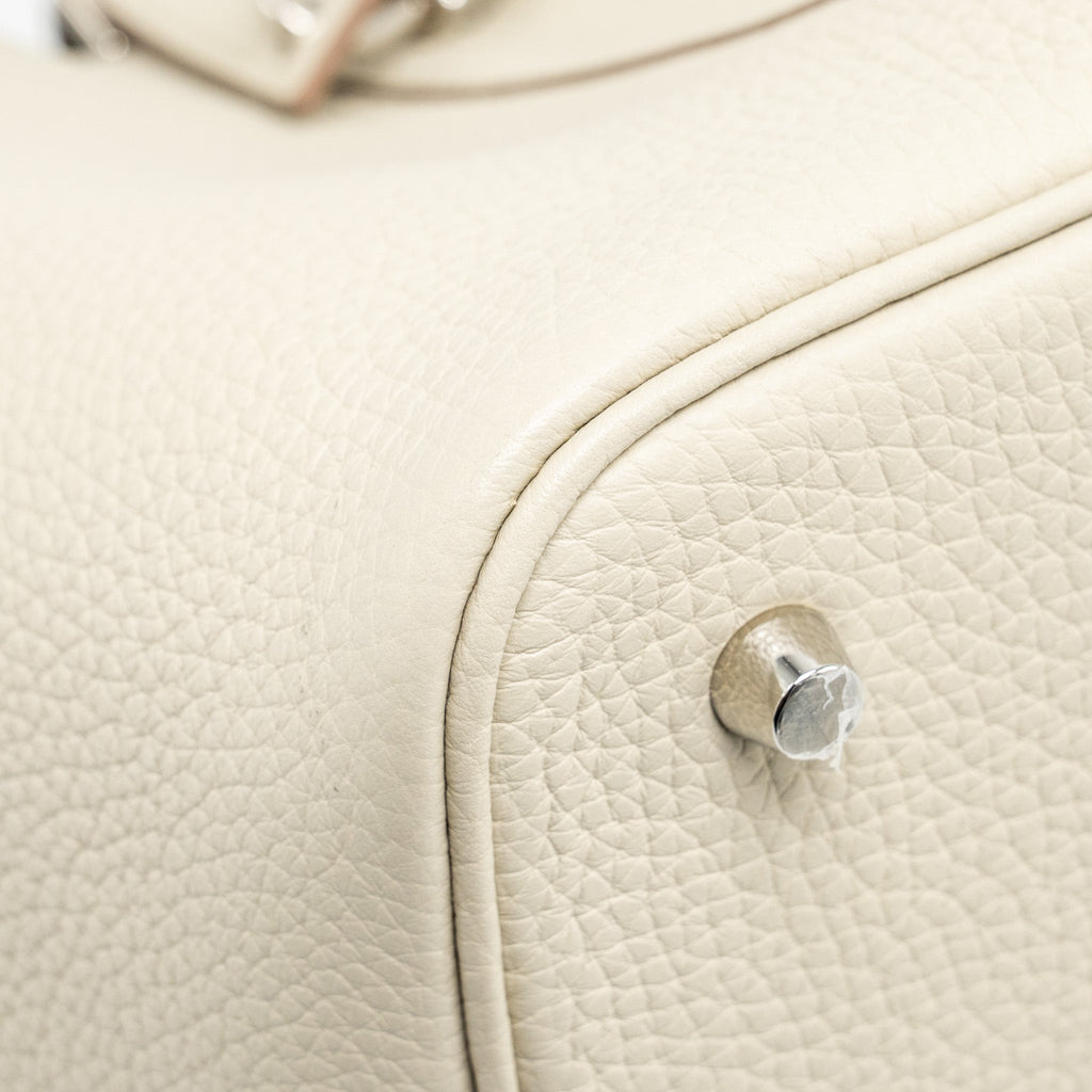 Hermes Picotin 22 Lock Bag Clemence Beton SHW